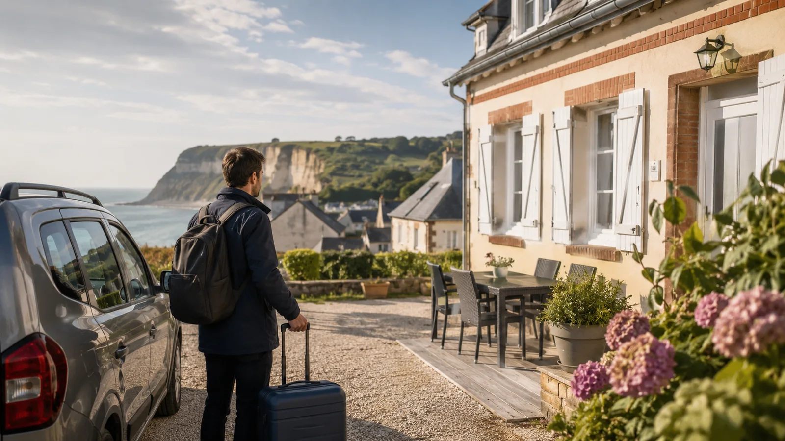 Professionnel arrivant dans un logement de Petit-Caux proche de la mer et du CNPE de Penly